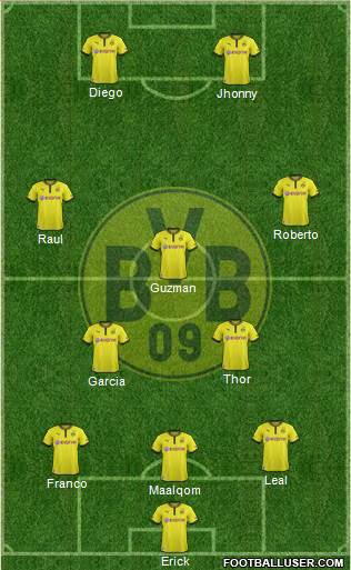 Borussia Dortmund Formation 2013