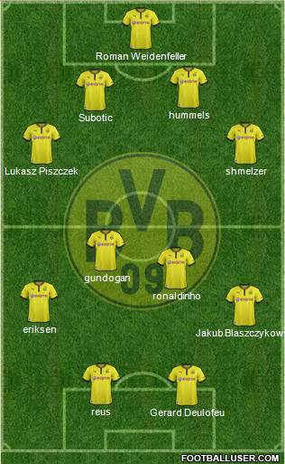 Borussia Dortmund Formation 2013