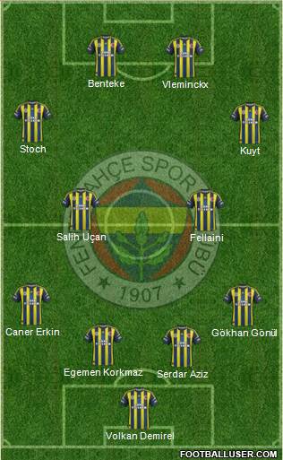 Fenerbahçe SK Formation 2013
