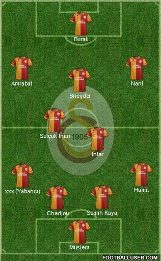 Galatasaray SK Formation 2013