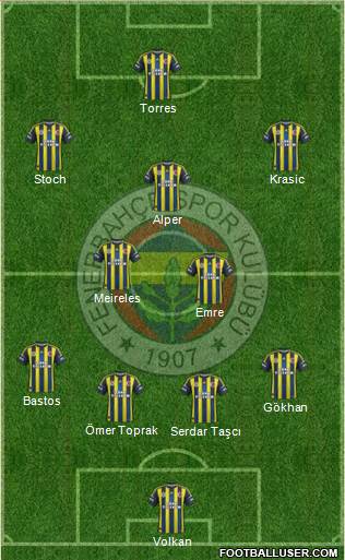 Fenerbahçe SK Formation 2013