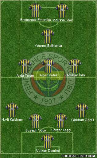 Fenerbahçe SK Formation 2013