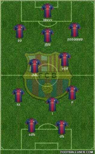F.C. Barcelona Formation 2013