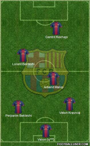 F.C. Barcelona Formation 2013