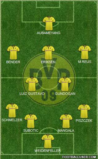 Borussia Dortmund Formation 2013