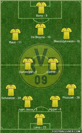 Borussia Dortmund Formation 2013