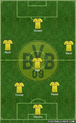 Borussia Dortmund Formation 2013
