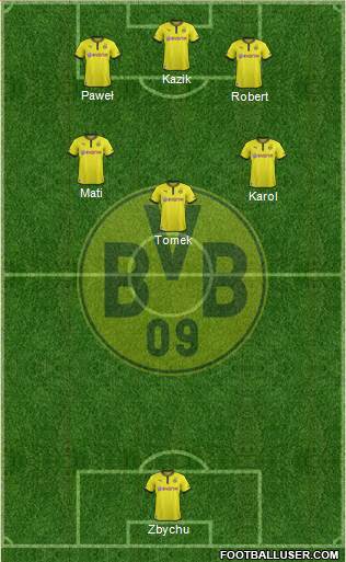 Borussia Dortmund Formation 2013