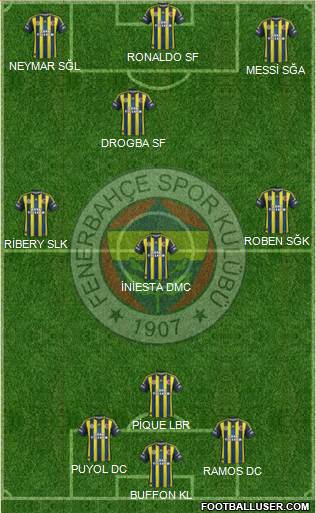 Fenerbahçe SK Formation 2013