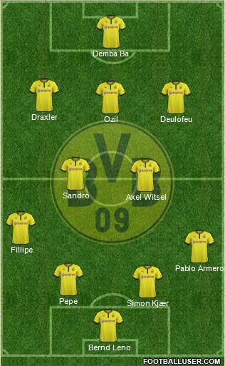 Borussia Dortmund Formation 2013