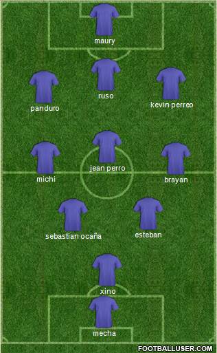 C Deportivo Comercio 3-5-1-1 football formation