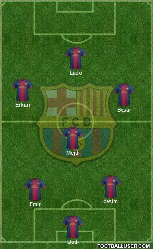 F.C. Barcelona Formation 2013