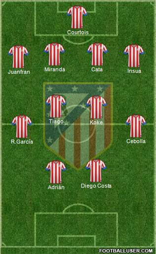 C. Atlético Madrid S.A.D. Formation 2013