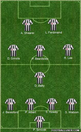 Newcastle United Formation 2013