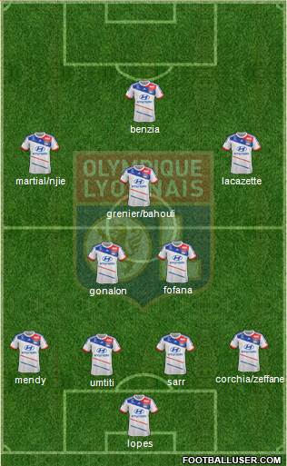 Olympique Lyonnais Formation 2013