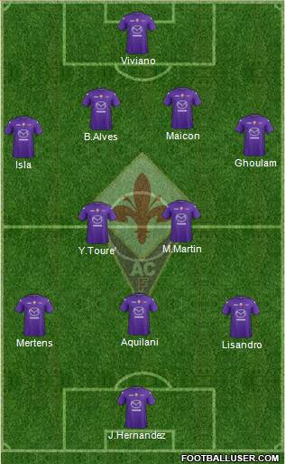 Fiorentina Formation 2013