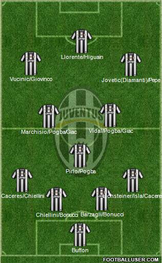 Juventus Formation 2013