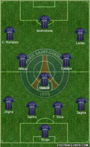 Paris Saint-Germain Formation 2013