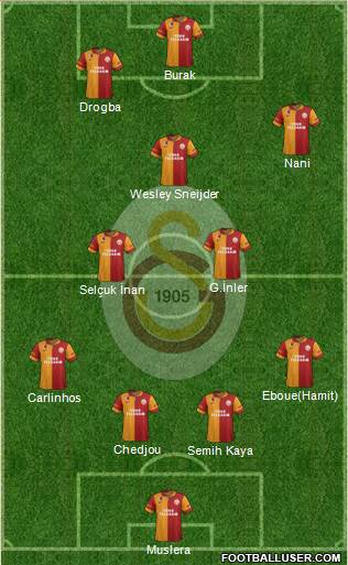Galatasaray SK Formation 2013