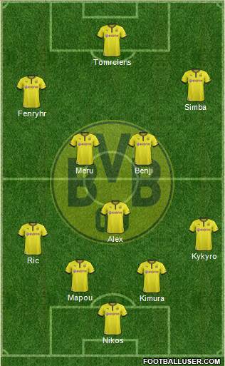 Borussia Dortmund Formation 2013