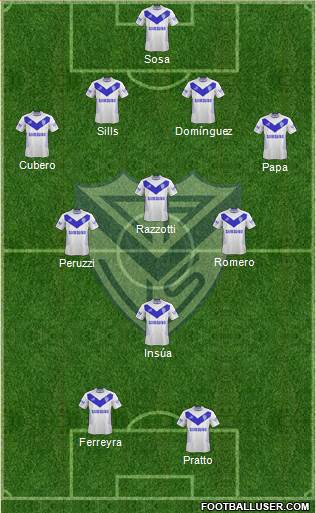 Vélez Sarsfield Formation 2013
