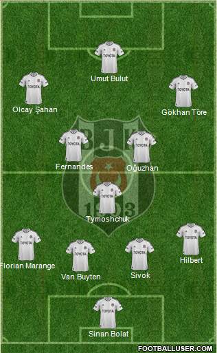Besiktas JK Formation 2013