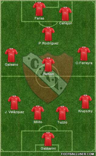 Independiente Formation 2013