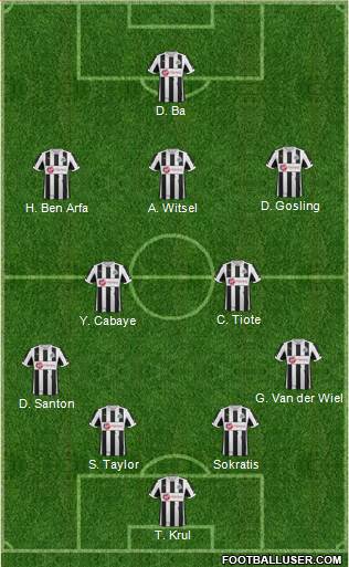 Newcastle United Formation 2013