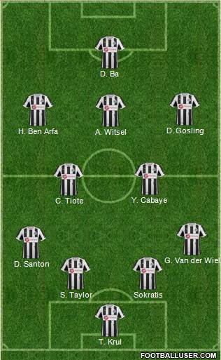 Newcastle United Formation 2013