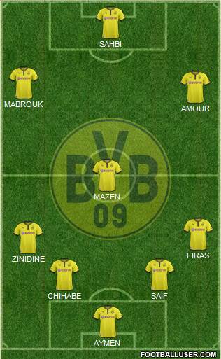 Borussia Dortmund Formation 2013