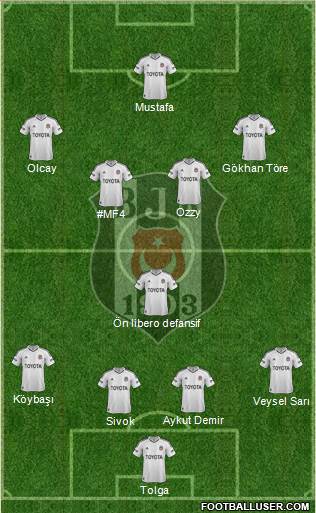 Besiktas JK Formation 2013