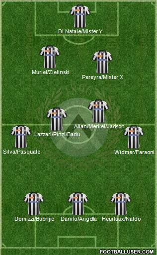 Udinese Formation 2013