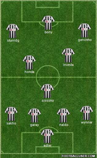 Newcastle United Formation 2013