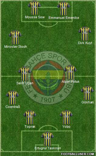 Fenerbahçe SK Formation 2013