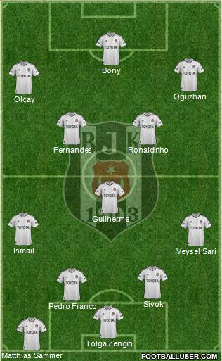 Besiktas JK Formation 2013