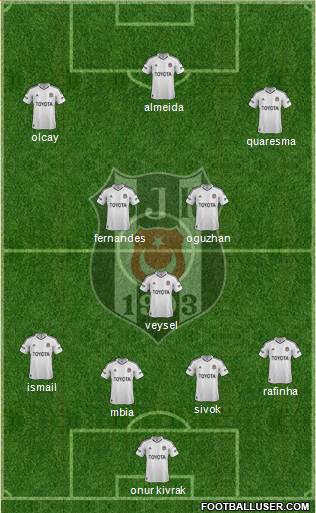 Besiktas JK Formation 2013