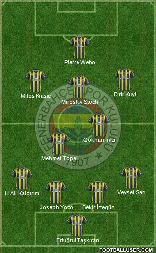 Fenerbahçe SK Formation 2013