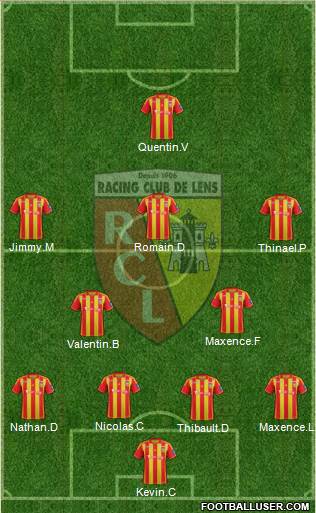 Racing Club de Lens Formation 2013