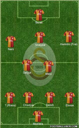 Galatasaray SK Formation 2013