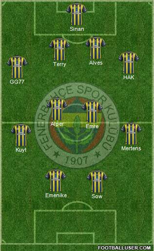 Fenerbahçe SK Formation 2013