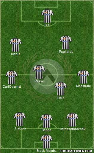 Udinese Formation 2013
