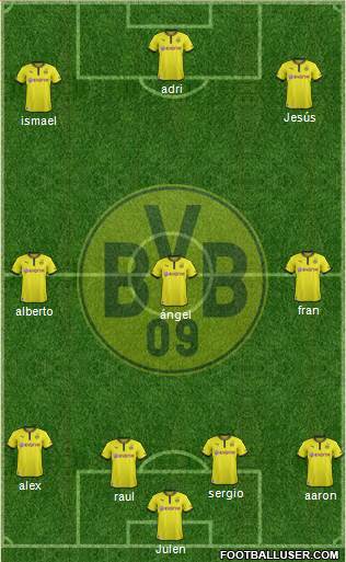 Borussia Dortmund Formation 2013
