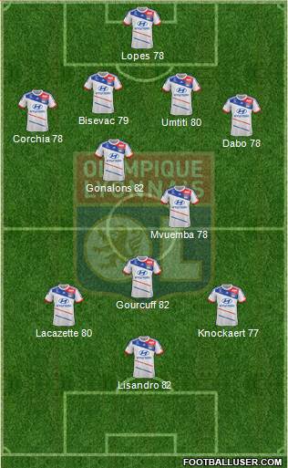 Olympique Lyonnais Formation 2013
