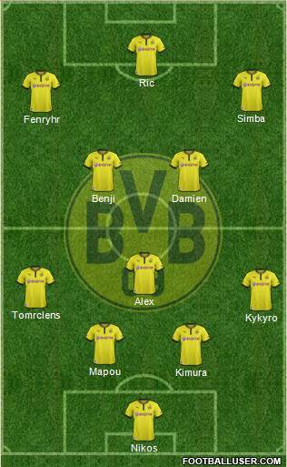 Borussia Dortmund Formation 2013