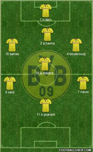Borussia Dortmund Formation 2013