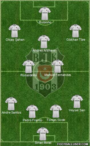 Besiktas JK Formation 2013