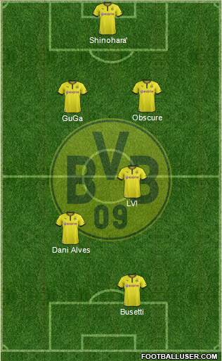 Borussia Dortmund Formation 2013