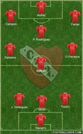 Independiente Formation 2013