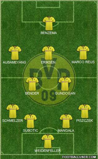 Borussia Dortmund Formation 2013