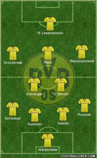 Borussia Dortmund Formation 2013